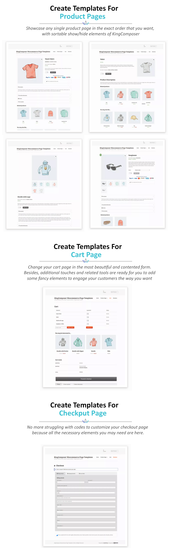 Ultimate Woocommerce Page Templates Builder | KingComposer add-on - 1
