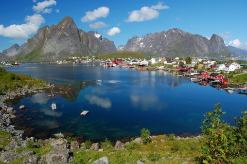 The village of Reine in Lofoten, Norway